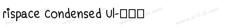 rispace Condensed Ul字体转换